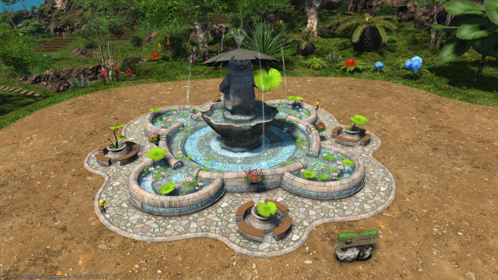 Picture of: Water Otter Fountain landmark appearance : r/ffxiv